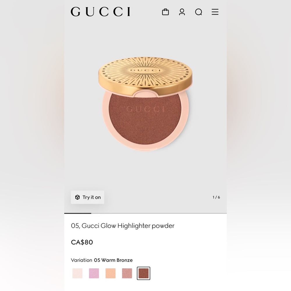 Gucci Glow Highlighter - Warm Bronze